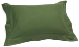 Pinzon 160-Gram Solid Flannel Standard Sham, Olive