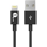[Apple MFI Certified] 1byone Lightning to USB Cable 3.3ft / 1m for iPhone 6s 6 Plus 5s 5c 5, iPad mini, iPad Air, iPad Pro, iPod touch 6th Gen / nano 7th Gen, Black