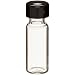 Wheaton W225150-0601 Borosilicate Glass 1.8mL Vial with 0.010 PTFE Lined 9mm ABC Screw Cap, Black (Case of 100)