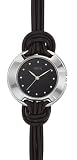 Opex - X3281LA1 - Montre Femme Acier - Quartz Analogique - Bracelet Cuir Liens Noir