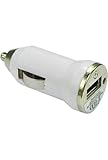 HTC Rhyme USB Mini Car Charger Adapter - White (Package include a HandHeldi ....