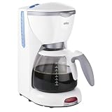 Braun KF510W AromaDeluxe 10-Cup Coffeemaker with Brita Filter, White