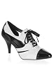 Wide Width 3 Inch Heel Black And White Pump