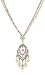 1928 Jewelry Pink Champagne Ornate Chandelier Pendant Necklace