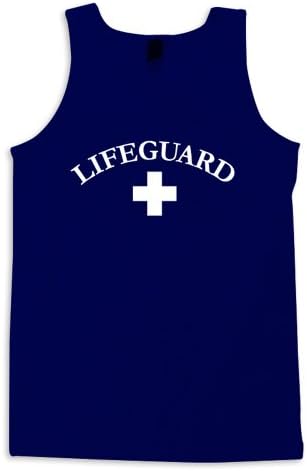 Lifeguard Tank Tee - LifeguardLogo,Navy,M
