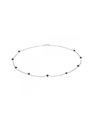 4 mm Black Pearl Station Necklace/Bracelet