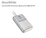 Macally ACCUGLIDE Low Profile Precision Mouse for Mac and PC