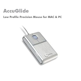 Macally ACCUGLIDE Low Profile Precision Mouse for Mac and PC