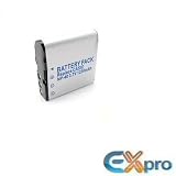 Ex-Pro High Power NP-40 NP40 - 1230mAh 2 Year Warranty Replacement Lithium Li-on Digital Camera Battery for Casio Exilim :- EX-Z600, EX,Z600BE, EX-Z750