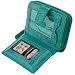 WalletBe CrocoEmbossed Leather Wallet w/ DigitalPhoto Viewer (Teal)