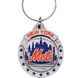 New York Mets Pewter Keychain