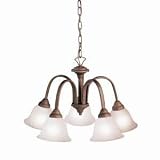 Kichler Lighting 2022TZ 5 Light Dinette Chandelier, Tannery Bronze