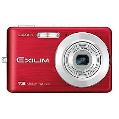 Casio EXILIM EX-Z77 RD Digitalkamera (7 Megapixel, 3-fach opt. Zoom, 6,4 cm (2,5 Zoll) Display) rot
