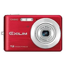 Casio EX-Z77RD Compact Digital Camera - Red (7MP, 3 x Optical Zoom) 2.6" TFT