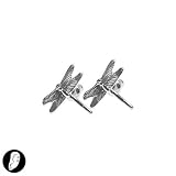 SG PARIS POST EARRING RHODIUM LEAD FREE ARGENTE EARRINGS POST EARRING METAL WINTER TEENAGER BUCOLIC FASHION JEWELRY / HAIR ACCESSORIES DRAGONFLY