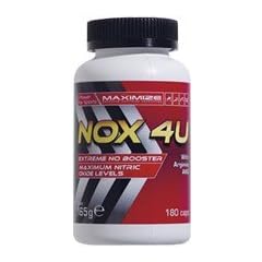 NOX 4U L-Arginin Stickstoffbooster f�r mehr Muskeln, mehr Kraft, mehr Pump (180 Kapseln) - 4 Euro g�nstiger
