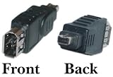 IEEE-1394 Firewire Adaptor, 6 Pin Female / 4 Pin Male