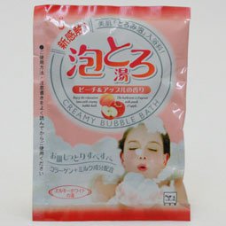 牛乳石鹸 お湯物語泡とろ湯 ピーチ&アップル 30g