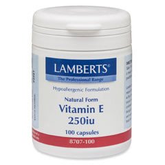 Lamberts Vitamin E 250iu (168mg) - 100 Caps