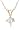 14k Yellow Gold Round Diamond Solitaire Pendant (1/4 ct, H-I Color, SI2-I1 Clarity)