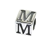beads IMPPAC Bead 925 Buchstabe Würfel M für Kette oder Armband Picco SMO23
