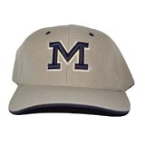 NCAA Michigan Wolverines Fitted Hat Cap - Khaki, 7 3/8