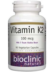 Bioclinic Naturals - Vitamin K2 100 mcg. - 90 Vegetarian Capsules