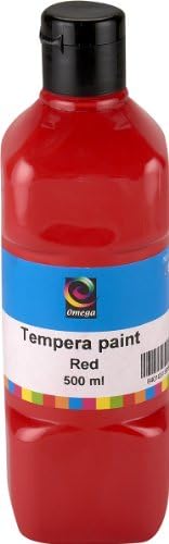 Omega Tempera Paint, 500ml, Red