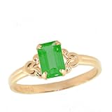 10K Gold Girls May Birthstone Ring (size 4)