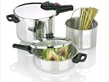 Fagor 2-by-1 Multi-Pressure Cooker Set