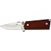 Ultimate Equipment 19CTR Compact Folding Knife with Stainless Frame & Laminated Checkered Rosewood Grips