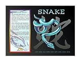 Asian Zodiac Poster Year of the Snake: Birth Years 1917 1929 1941 1953 1965 1977 1989 2001 2013