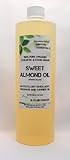 Earth's Essentials 100% Pure Organic Sweet Almond Oil-16 Oz. Bottle