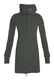 Bench Damen Kurzmantel FLEECE ZIP THROUGH FUNNEL NECK, black ink, L, BLEA0418B_BK007