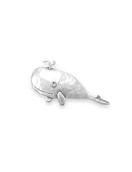 Sterling Silver Pins Oxidized Whale Pin/Pendant