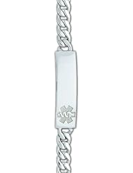 0.925 Sterling Silver Medical Alert ID Bracelet