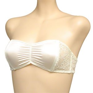Venus 2 pack $98 Ivory SATIN Strapless Bra #9851 sz 34A