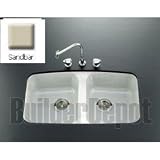 KOHLER K-5942-5U-G9 Brookfield Undercounter Kitchen Sink, Sandbar