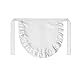 SUN2ROSE Girls Cosplay Waist Apron Tight Costume, White Cotton Half Apron Kitchen Party Favors Also Fits for Kids Apron (Small)
