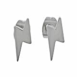 Surqical Steel Lightning Bolt Earrings