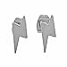 Surqical Steel Lightning Bolt Earrings