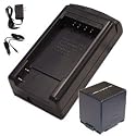 Hitech - Battery & Charger Set for Panasonic PV-GS300 / PV-GS320 / PV-GS500 Camcorder.