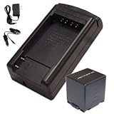 Hitech - Battery  Charger Set for Panasonic SDR-H200 / SDR-H20 / SDR-H18 Camcorder
