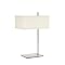 Contemporary Steel Table Lamp - Cream