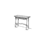 Spanish Hall Sofa Table Plan (Woodworking Project Paper Plan)