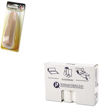 KITIBSS334016NSOF100M - Value Kit - Softalk Standard Telephone Shoulder Rest (SOF100M) and IBS S334016N High Density Interleaved Commercial Coreless Roll Can Liners, Natural (IBSS334016N)