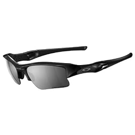Oakley Sunglasses FLAK JACKET XLJ POLARIZED (12-903) Jet Black Black Iridium by Flak Vest