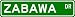 ZABAWA Street Sign ~ Personalized Family Lastname Novelty Sign ~ Gameroom, Basement, Garage Sign ** Aluminum 4 x 18