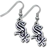 MLB Dangling Earrings - Chicago White Sox Logo