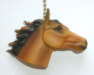Horse Riding Equestrian DecoR Light Pull